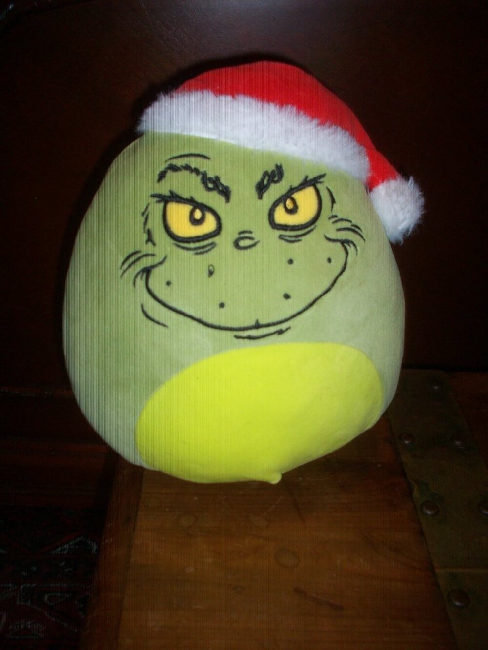 Original Squishmallows Christmas Grinch with Santa Hat 8" plushie Jazwares